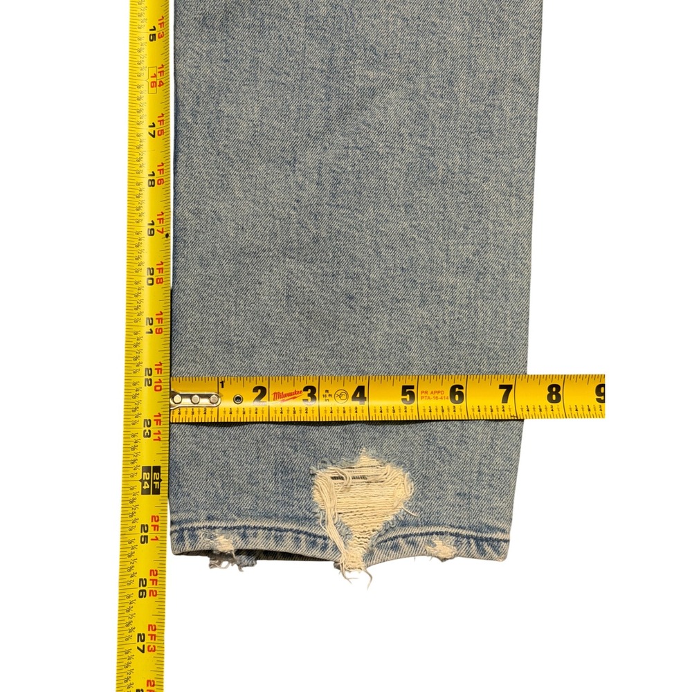 Mother Superior The Tomcat The Confession Distressed Straight Leg Jeans 27 - Picture 7 of 8
